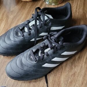 Adidas Big Boys Black and White Athletic Shoes